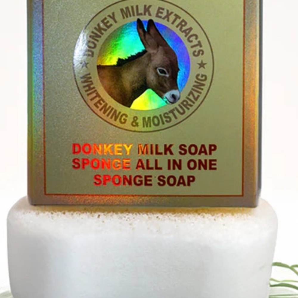 Simply Belle Donkey Milk Exfoliating Sponge Soap